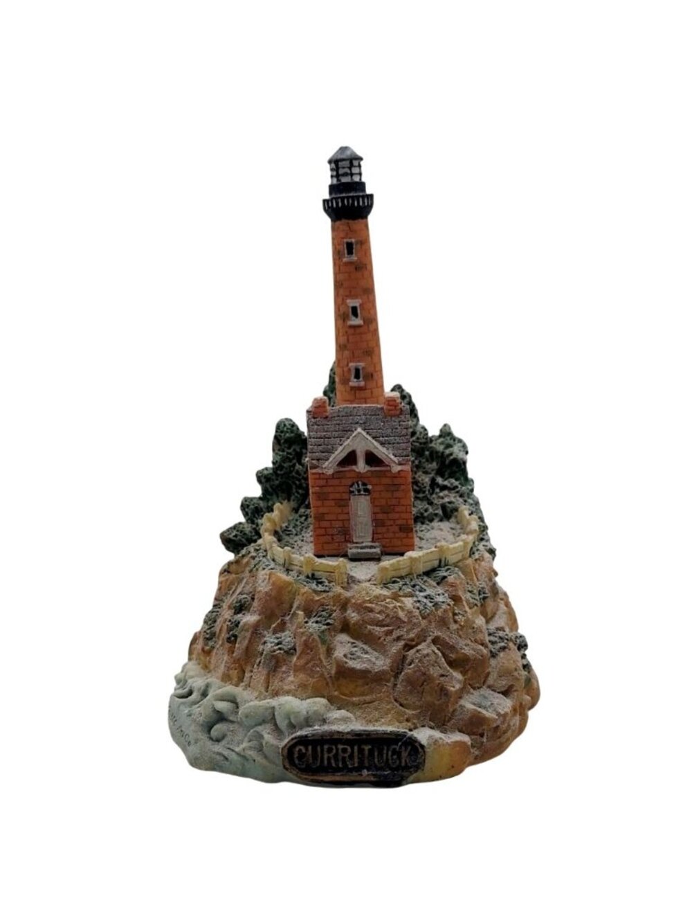 Currituck Outer Banks NC Lighthouse Resin Collectible Figurine Mc Art Co Coastal